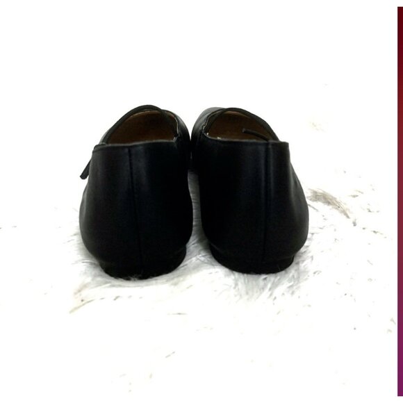 Empress Square Toe Black Ballet Flat Shoes Soft Comfy Leather Eur Size 41 US 10 - Picture 6 of 12
